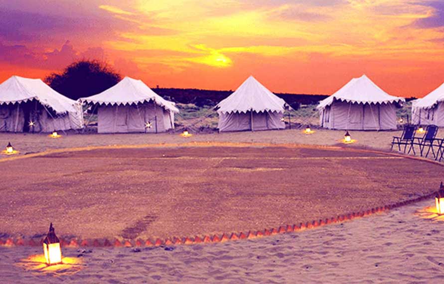 Jaisalmer Overnight Luxury Camp with Jeep Safari | Best Luxury Desert Camp in Jaisalmer